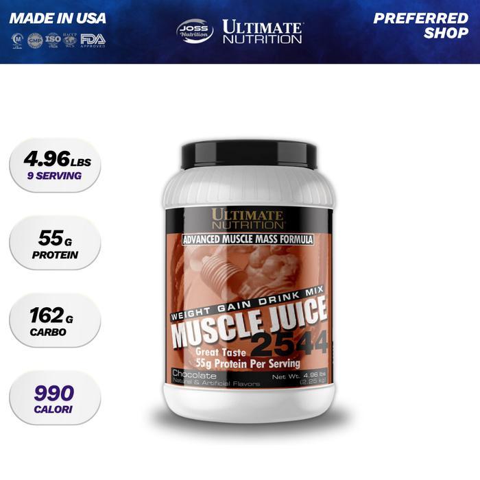 Ultimate Nutrition Muscle Juice 2544 Best Weight Gainer Ingredients Import Usa - Suplemen Fitnes /