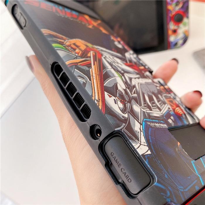 Silicon Case Fit Dock Dockable Nintendo Switch V1 V2 Senpai Gundam
