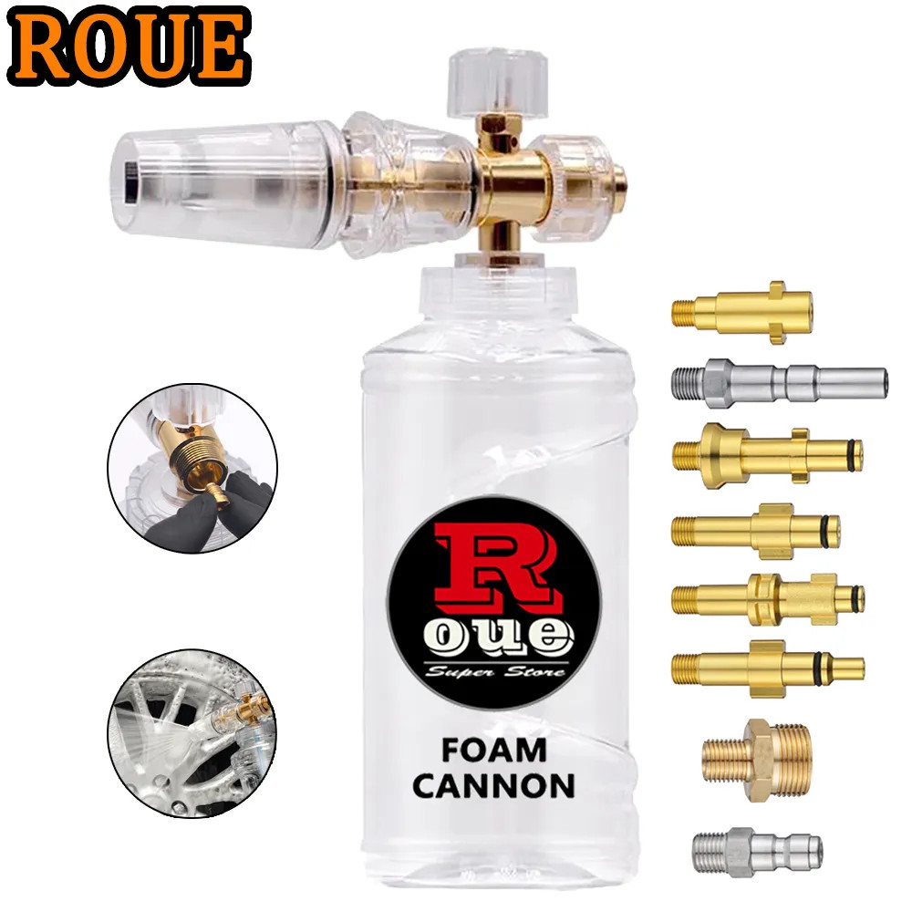 ROUE Car Wash Soap Foam Gun 1L Bottle Spray High Pressure Snow Foam