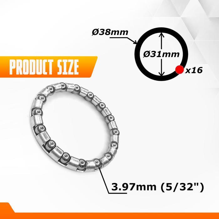 Gotri 5/32 X 16 Sarang Pelor Fork Standar Garpu Sepeda Mtb Bmx Fixed Gear Fixie Roadbike Dll