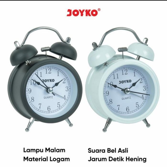 Ikea House - Jam Weker Joyko Alcl601/Jam Beker/Jam Meja Alarm Kring/Jam Weker Meja Black Lampu