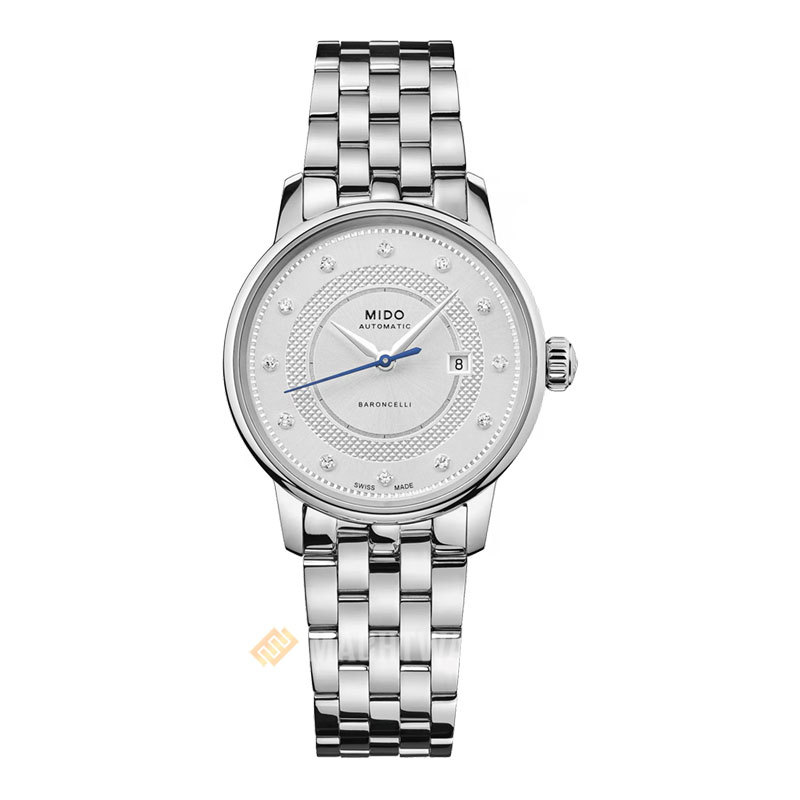 Jam Tangan Wanita MIDO Baroncelli M037.207.11.036.01 Signature Automatic Silver Dial Stainless Steel