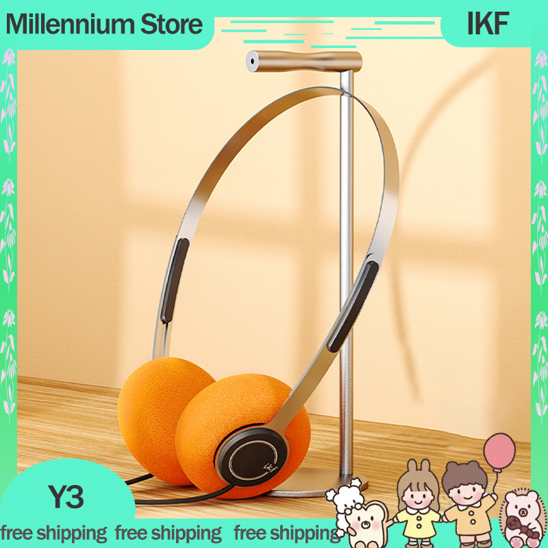 IKF Y3 Retro Wired Headphone Lightweight Designs Koss Style Headset