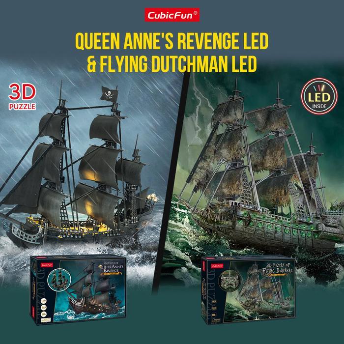 Cubicfun Queen Anne Revenge Bundle 3D Puzzle