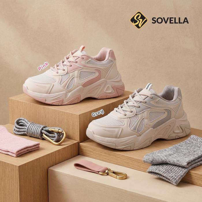 Leedoo Footwear - Sv-992 Sepatu Olahraga Wanita Sneakers Simple Kekinian Sport Shoes Kets