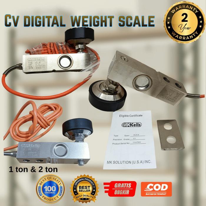 Load Cell Shear Beam Mkcells Mk-Slb 1Ton &2Ton / Load Cell Timbangan Cap 1-2Ton/ Load Cell