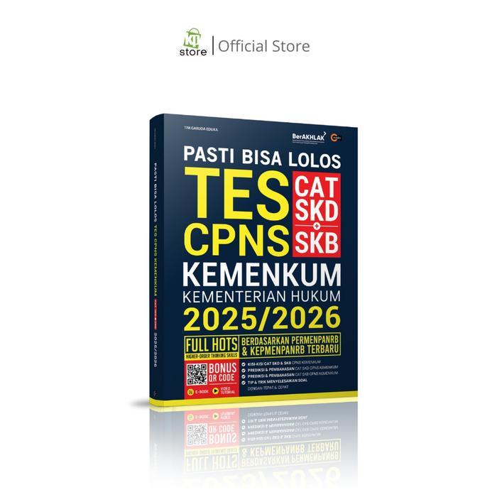 Buku Pasti Bisa Lolos CAT CPNS SKD + SKB KEMENKUM 2025/2026 Kementerian Hukum - 2026