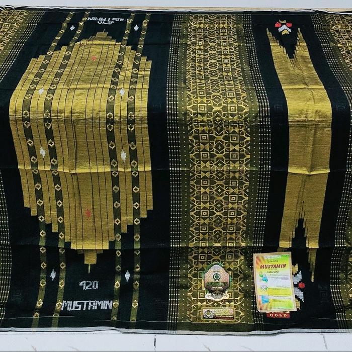 DISKON SARUNG FULL SONGKET MUSTAMIN 420 BAHAN SUTRA MESRES READY STOCK