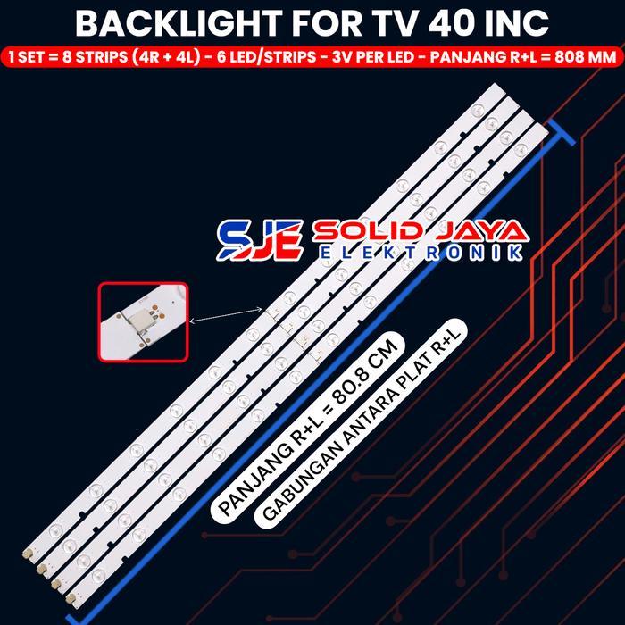 Ekslusif Backlight Tv Led 40 Inch 40L2400Vj 40L5400Vj 40L2400 40L5400 40L