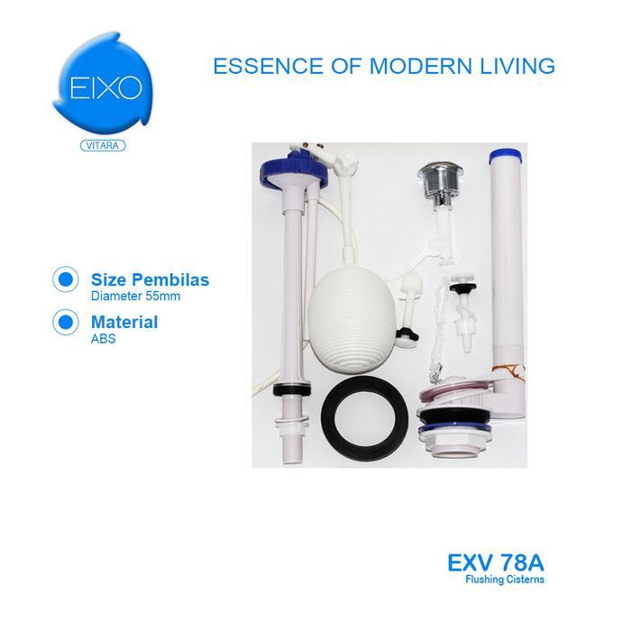 Eixo - Eixo Vitara Alat Kloset Universal Full Set Pembilas Lubang Kecil&Besar