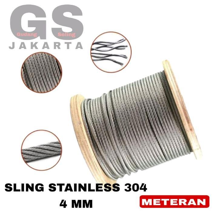 new kawat seling stainless 4mm / kawat sling stainless 4mm