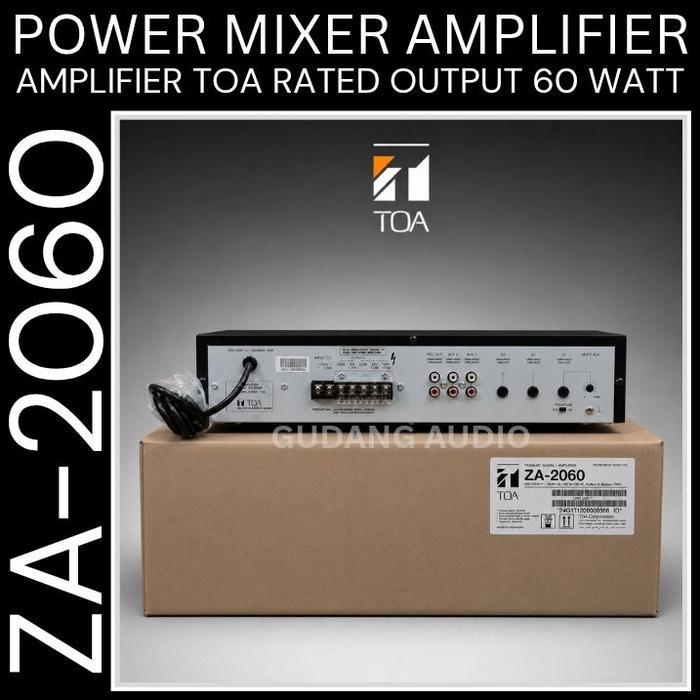 Za-2060 Power Mixer Amplifier Toa Za-2060 Za 2060 60 Watt Original Ampli Toa #Gratisongkir
