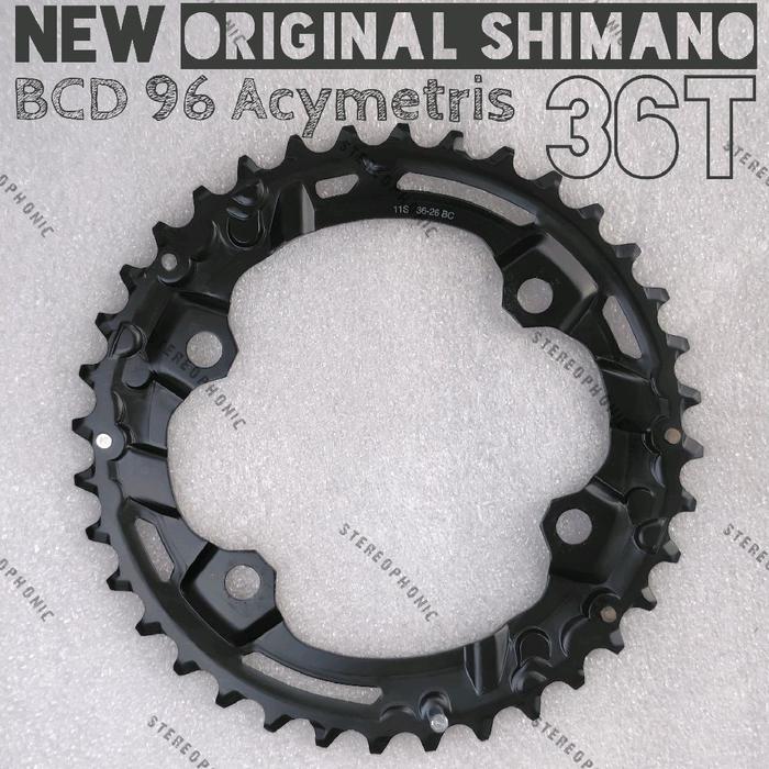 Promo NEW ORIGINAL SHIMANO Chainring BCD96 36T Chainring BCD96 Acymetris 36T Chainring SHIMANO 36T