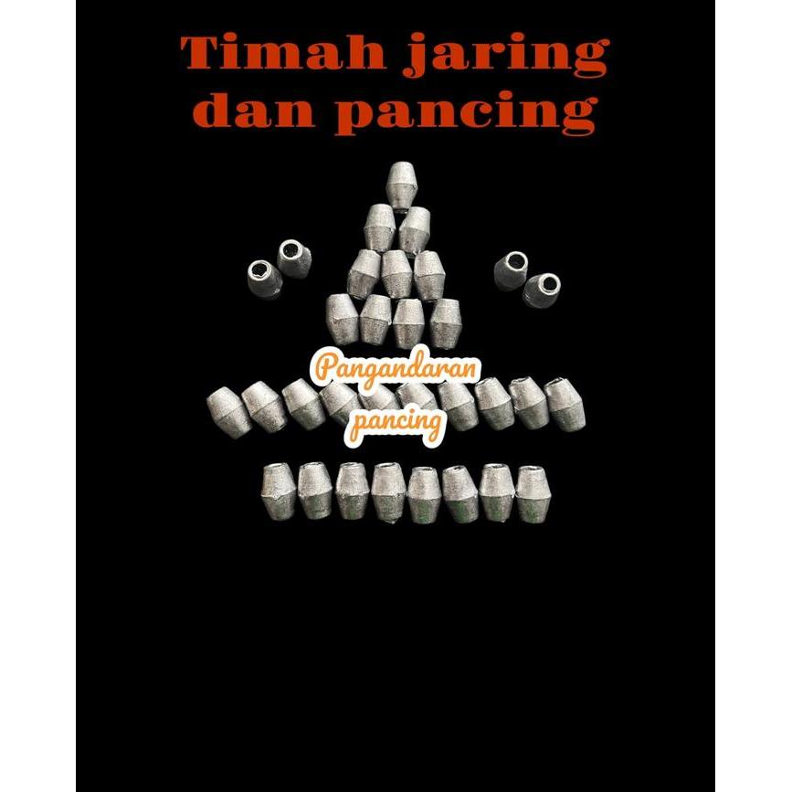 Timah Pemberat Timah jaring timah pancing 1KG bentuk kendang