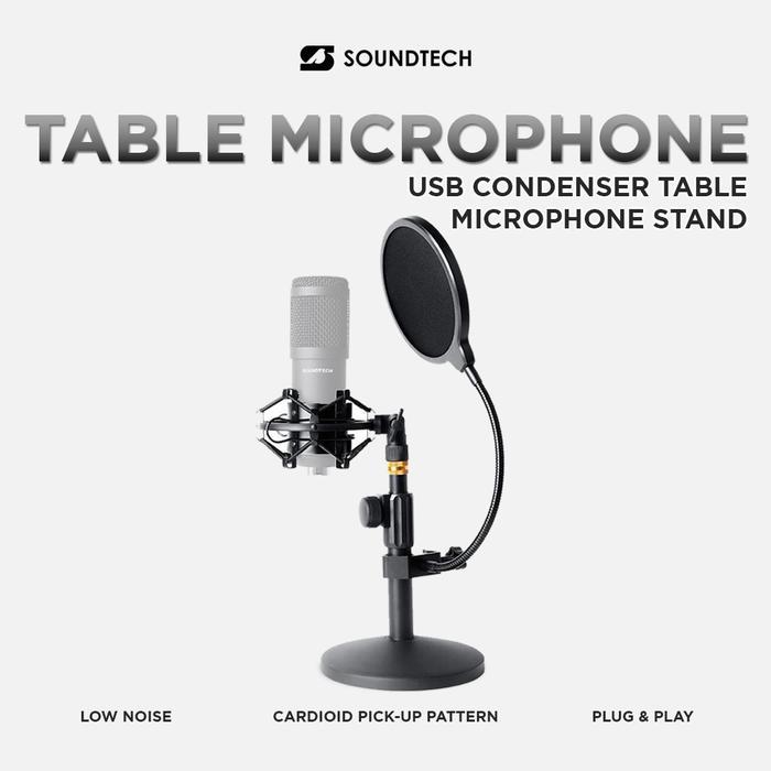 Kualitas Terbaik Soundtech Table Stand For Mic Condenser Soundtech Microphone