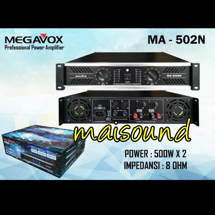 Power Amplifier Megavox Ma 502N Baru Ampli Megavox Ma502N Original #Gratisongkir