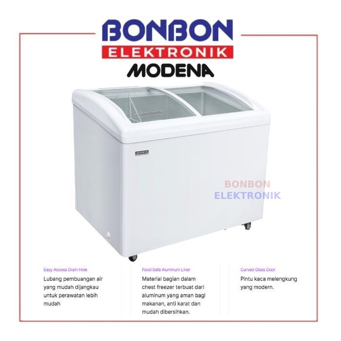 Modena Sliding Glass Freezer 336 Liter MC 0335 / MC0335 Cooler Box