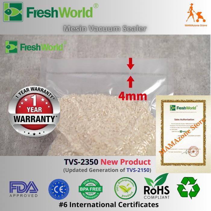 Breadshiiip- Freshworld Vacuum Sealer Tvs2350 / Tvs 2350 / Tvs-2350, Generasi Terbaru (Versi