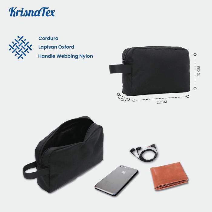 [] Krisnatex Handbag Cordura Polos - Pouch Travel Tas Organizer Gadget