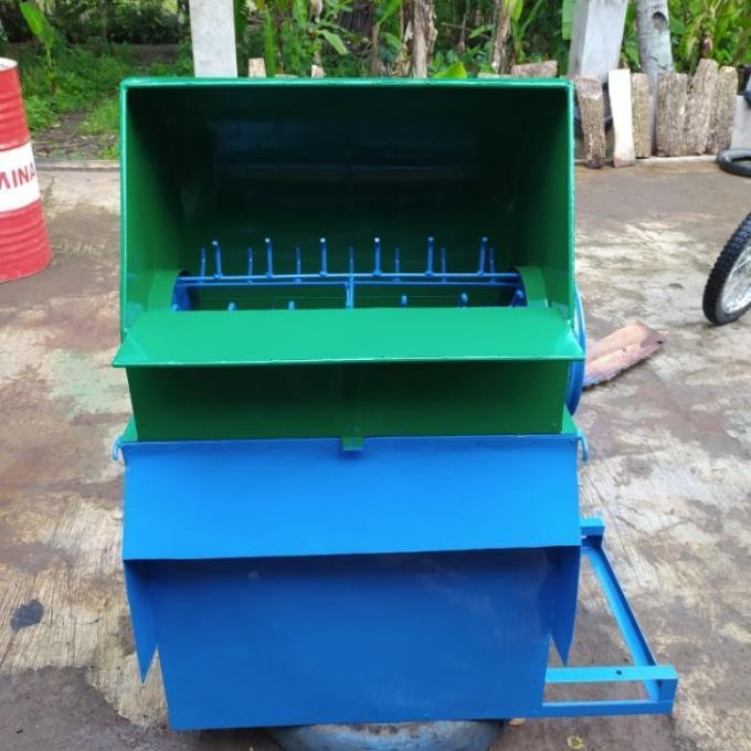 Mesin Perontok Padi Minimalis 2 Orang Gendong Ringan Bersih