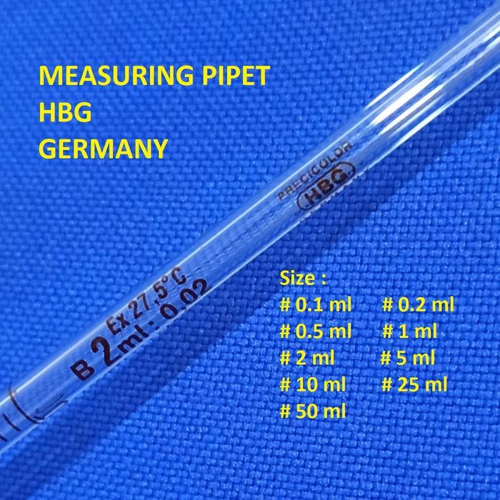 READY PIPET UKUR 0.1 ML 0.2 ML 0.5 ML 1 ML 2 ML 5 ML 10 ML 25 ML PIPET SKALA PIPET MEASURING PIPET