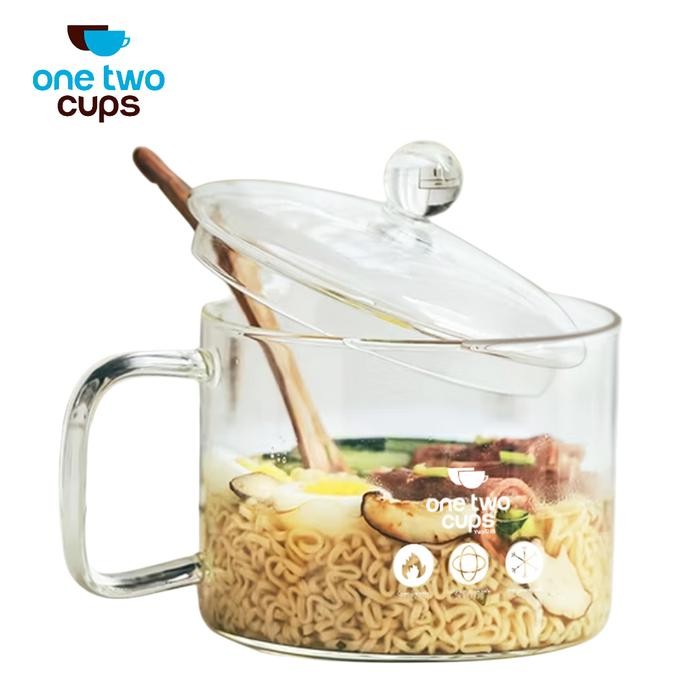 panci kaca glass cooking pot tahan panas api model gagang transparan kitchenware [kuat dan tahan