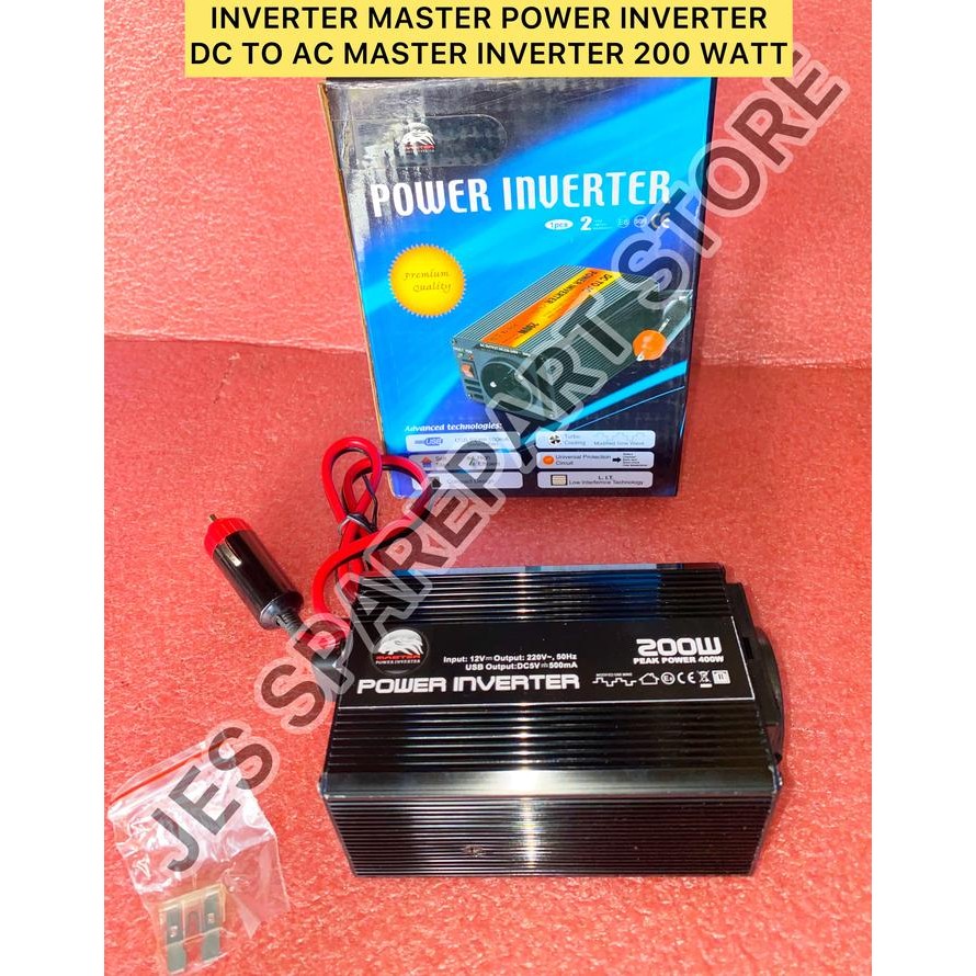 POWER INVERTER 200 WATT INVERTER MASTER POWER INVERTER DC TO AC MASTE