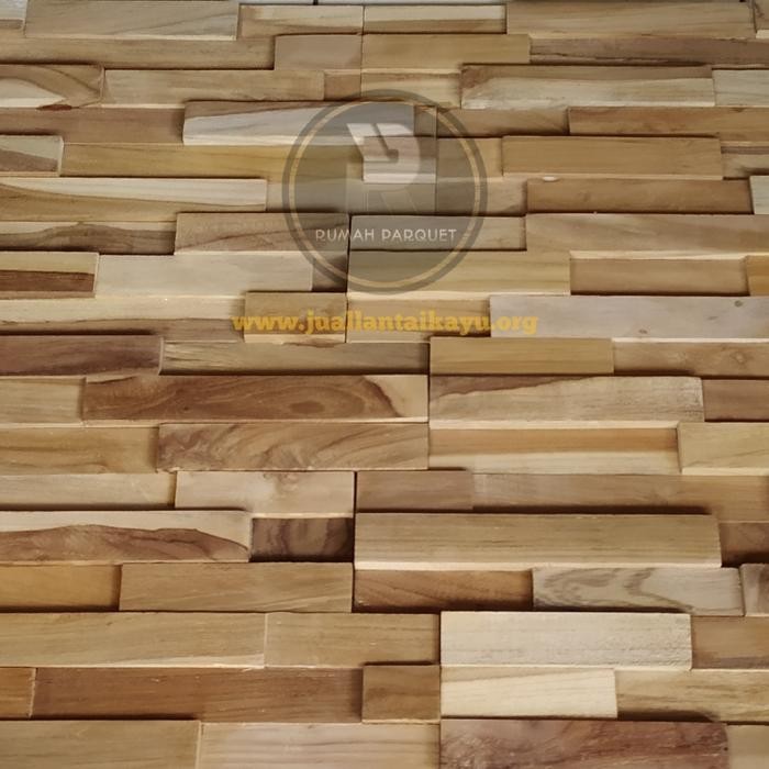Top Wall Panel Jati_Wood Panel_Hiasan Dinding Kayu Jati