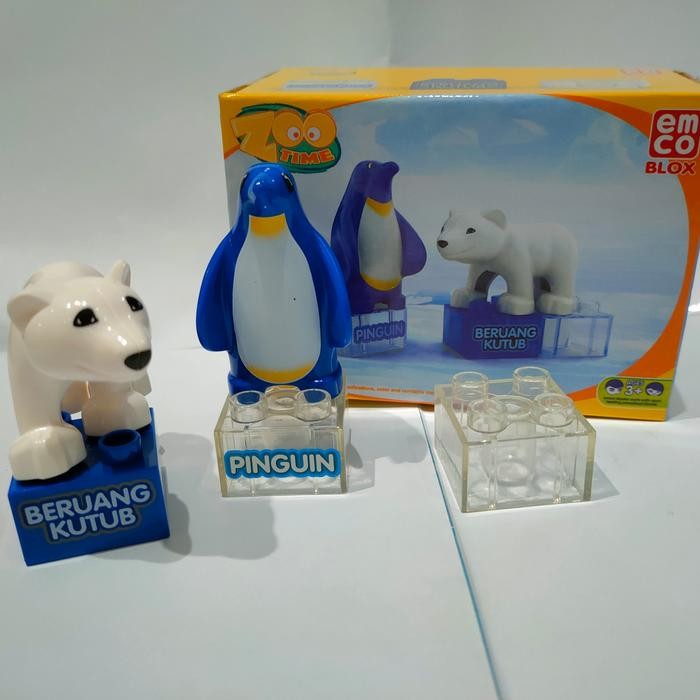 (Best) Mainan edukasi Emco Brix Zoo Block hewan