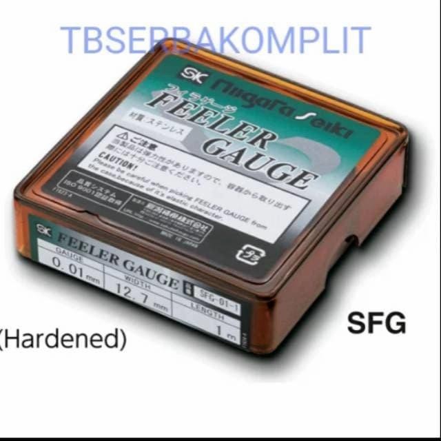 Feeler gauge stainless steel SFG-01-1 Fuller Gage Roll 0.01 mm x 1m