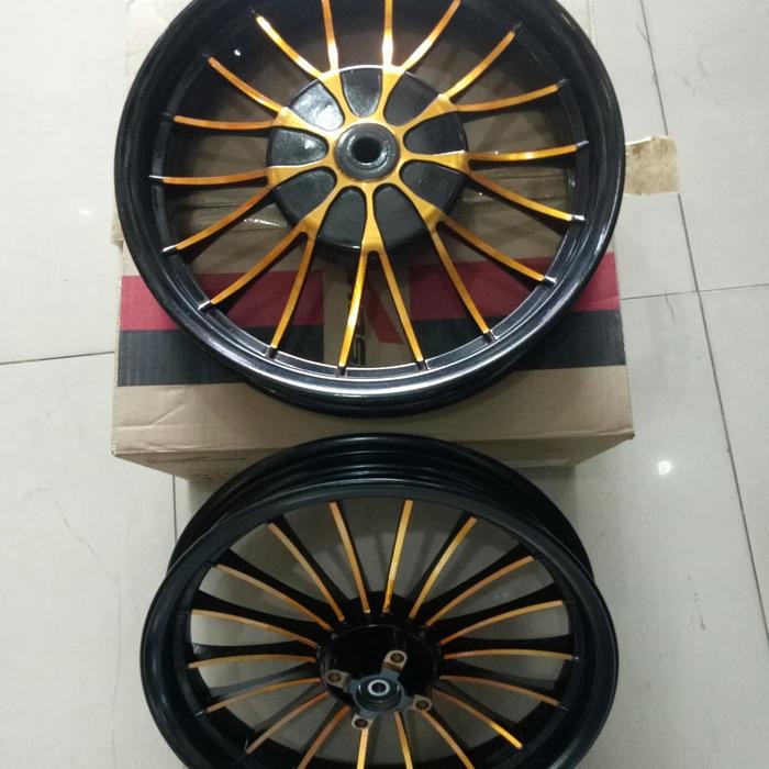 VELG ROSSI TAPAK LEBAR MOTOR YAMAHA XEON UKURAN 215/250 RING 14