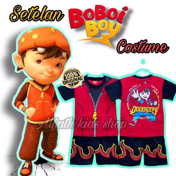 KOSTUM BOBOIBOY ANAK 2 -10 TAHUN / BAJU BOBOBOY GALAXY /BOBOIBOY API /HALILINTAR/ AIR /SOLAR /