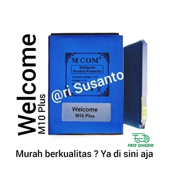 BATERAI MCOM FOR WELCOME M10 PLUS / M10+ DOUBLE POWER 5000MAH
