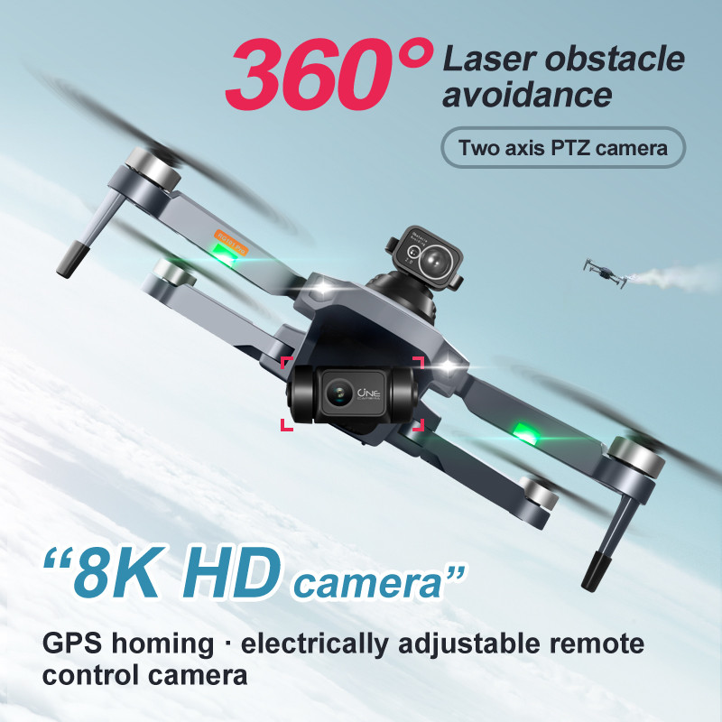 RG101 Pro Drone 2-axis Gimbal 360° Obstacle Avoidance HD Dual Camera Aerial Photography Brushless GP