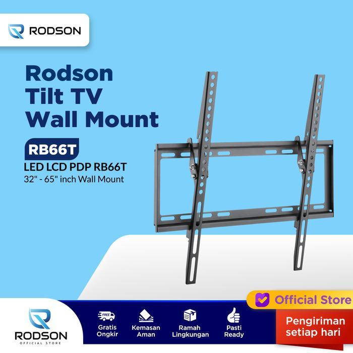 PROMO Bracket TV LED LCD Rodson RB66T 32 - 65 Inch Flat Panel TV Wall Mount TERBARU