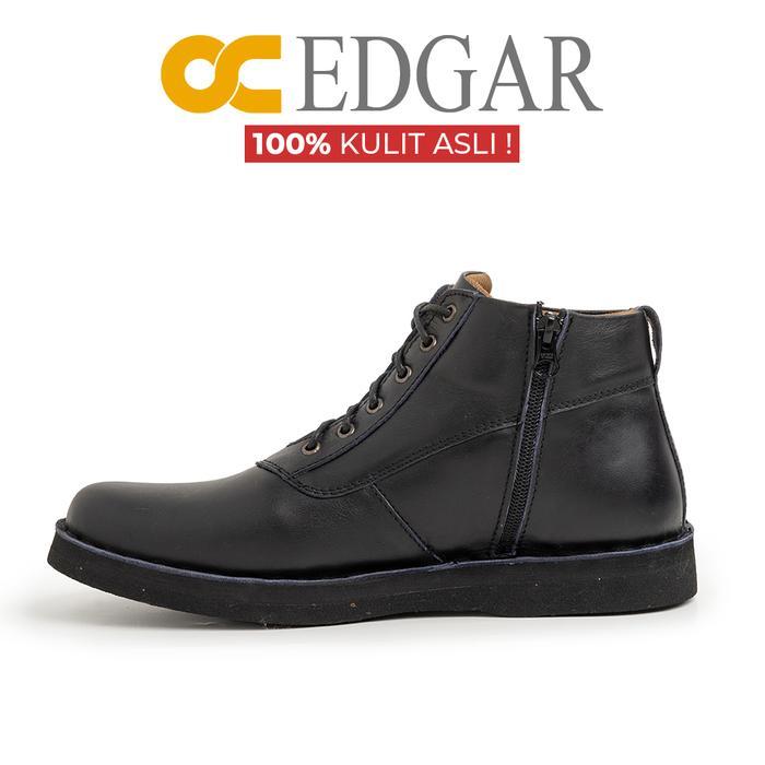 Oc Edgar Shoes Odoncibaduyut Sneakers Boots Hitam Brown Pria Black