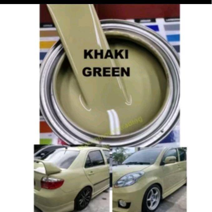 Cat Camo Khaki Green Cat Coklat Muda Solid Cat Motor Mobil Pu