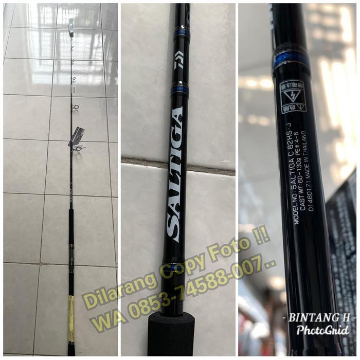 Joran Casting Jigging Daiwa Saltiga C 82 HS PE 4-6 Best Quality