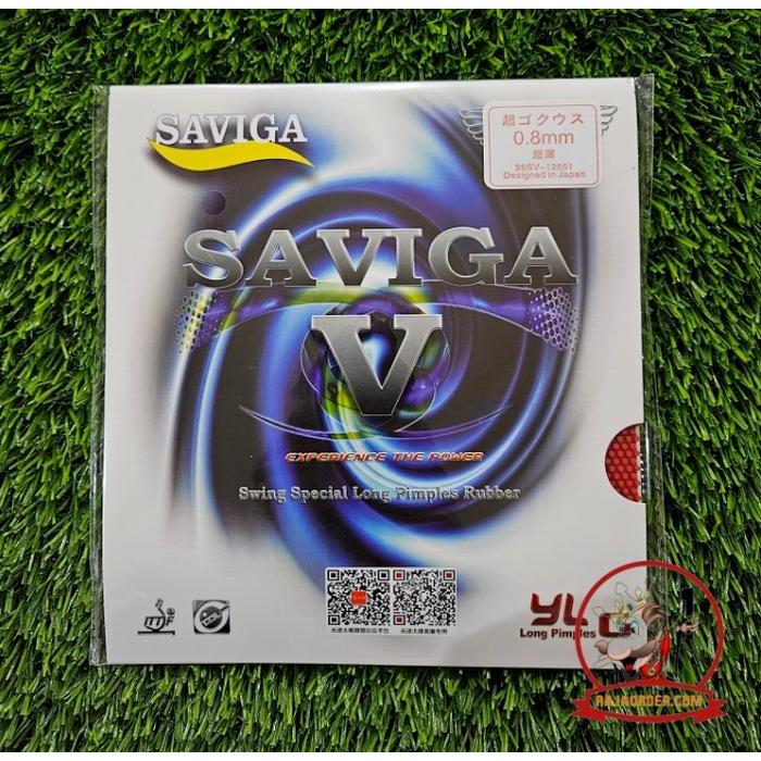 KARET BAT TENIS MEJA PINGPONG DAWEI SAVIGA V BINTIK PANJANG OX