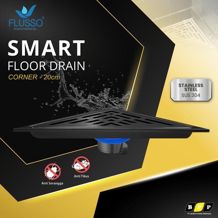 TERMURAH Flusso Afur Lantai Saringan Got Sudut kamar m / Afur Corner / floor drain corner Stainless