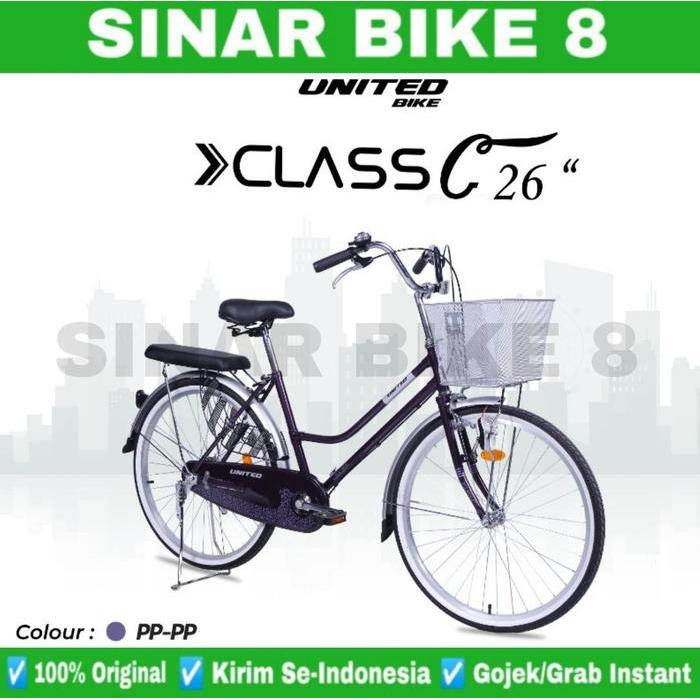 Ready Sepeda Keranjang Dewasa Ctb United Class C 24 & 26 Inch Garansi Resmi