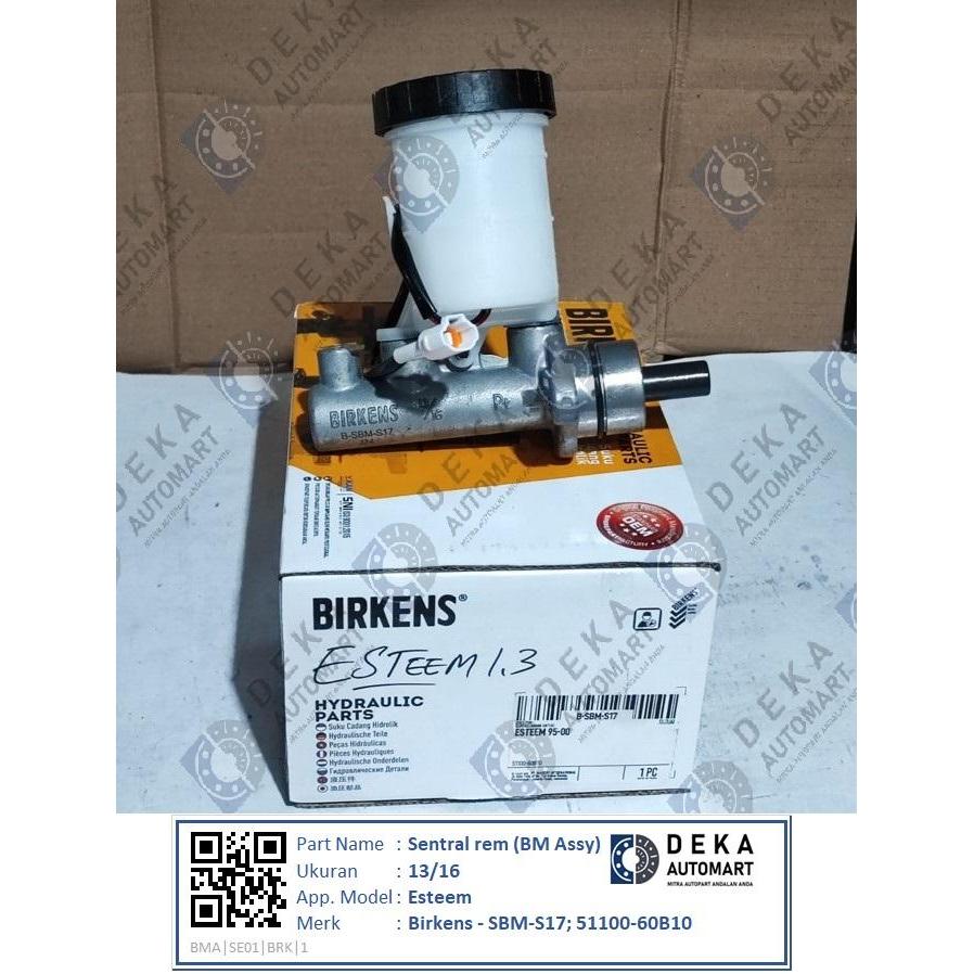 Sentral rem (Brake master - BM Assy) Birkens 13/16 untuk Esteem (SBM-S17; 51100-60B10)