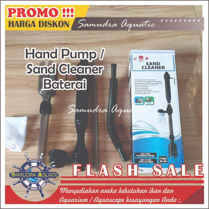 Alat Kuras Aquarium Elektrik, Hand Pump Baterai, Sand Cleaner Elektrik