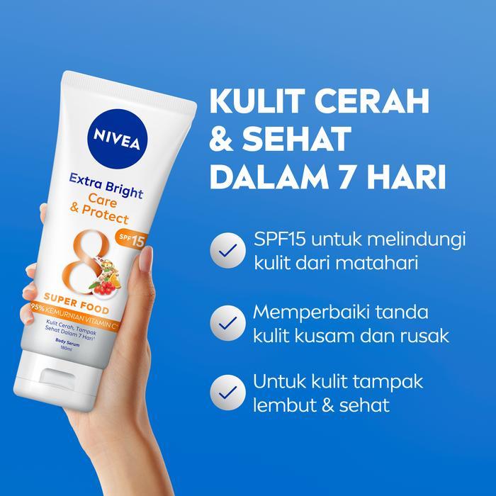 i0cc- Nivea Body Serum - Care Protect+Night Nourish 180Ml