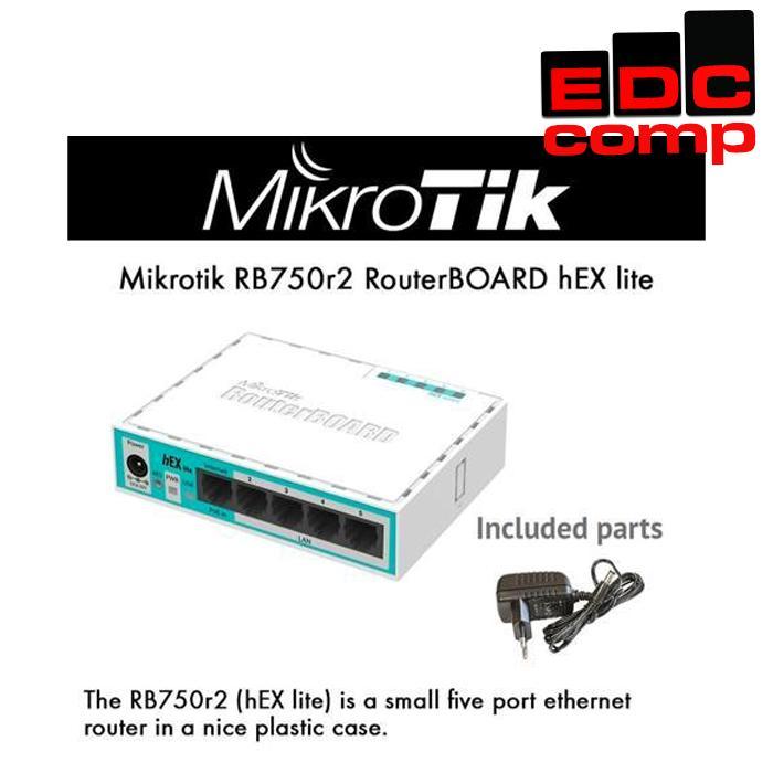 Nexplay- Mikrotik Router Indoor Rb750R2 / Hex Lite / Router Rb750 R2 Hex Lite