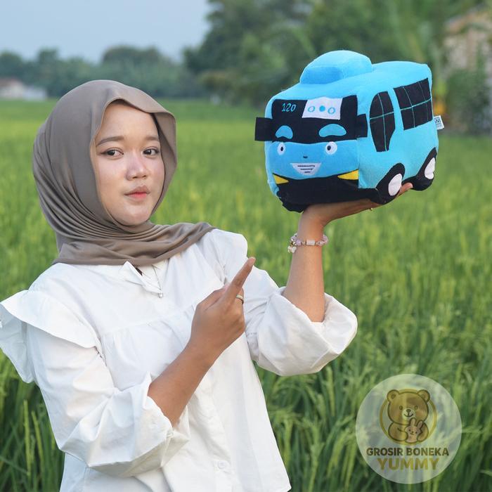 ur4w- Boneka Tayo Lucu Ukuram M 35 Cm , Boneka Tayo Lucu