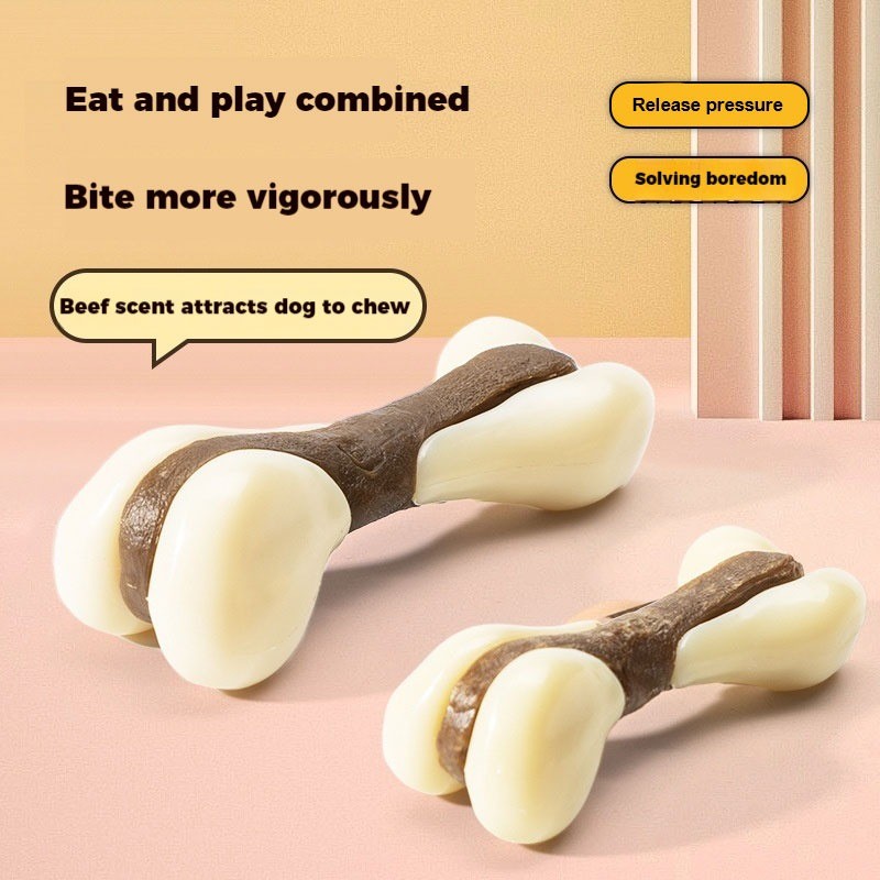 Pet Toys Teeth Cleaning and Grinding Sticks Cowhide Sticks Dog Bites Hind Leg Bones Chews Dog Bites 