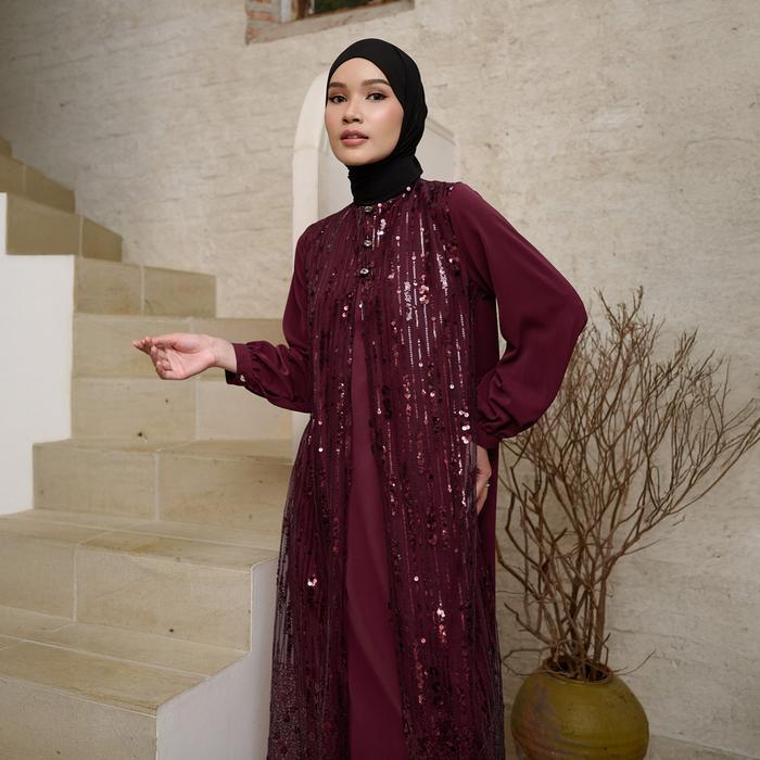 ZM Zaskia Mecca - Binora Gamis Wanita Jejak Teduh Series Arta Pusaka Koleksi Ramadhan Series