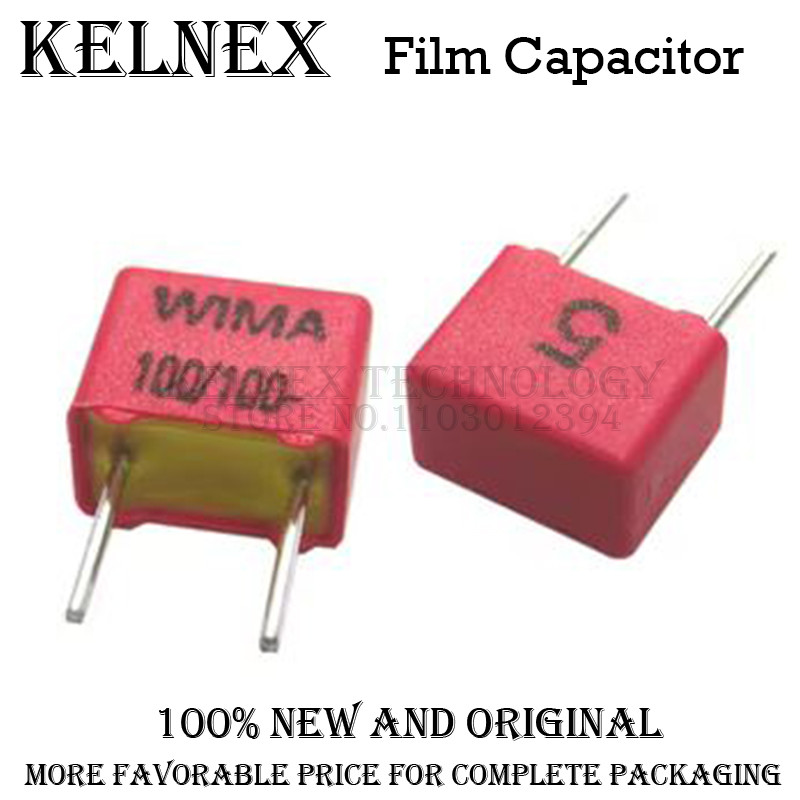 2PCS WIMA RED MKS2 5MM Film Capacitor Hi-Fi Audio 0.1UF 1NF 0.01UF 1UF 1.5UF 10UF 22NF 2200PF 0.22UF