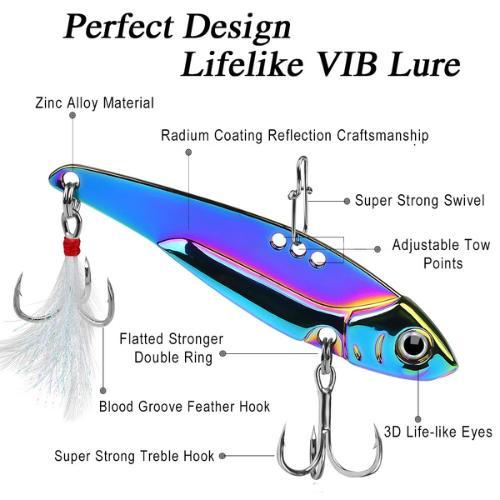 Umpan Pancing Lure Spoon Pack Vib Spinner Lure Casting Ultralight Tenggiri 517 Terpercaya